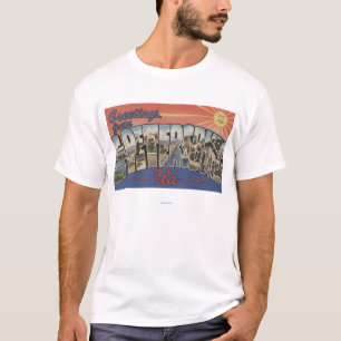 St. Petersburg, Florida - große Buchstabe-Szenen T-Shirt