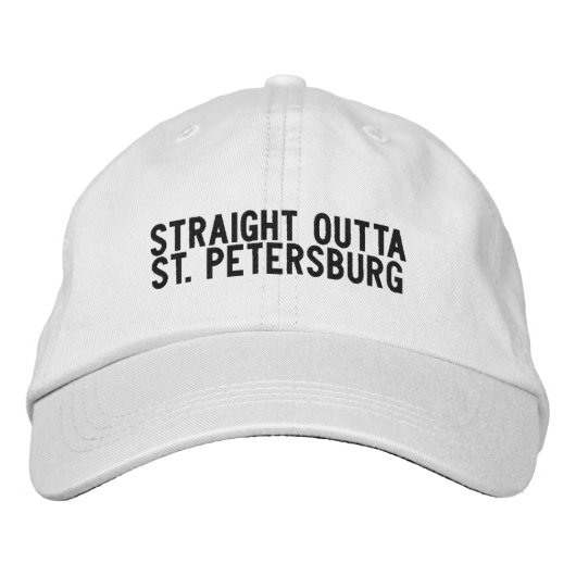 St Petersburg Florida Hat Bestickte Baseballkappe (Vorderseite)