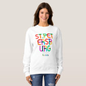St. Petersburg Florida Mitte Jahrhundert, Pop Art, Sweatshirt (Vorne ganz)