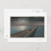 St. Petersburg, Florida - nächtliche Sicht auf Postkarte (Vorne/Hinten)