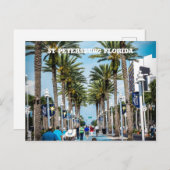 St. Petersburg, Florida Palmen Postkarte (Vorne/Hinten)