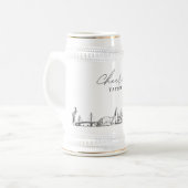 St. Petersburg Florida Personalisiertes Geschenk Bierglas (Vorderseite Links)