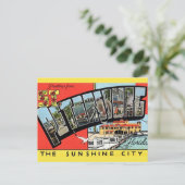 St. Petersburg Florida Postkarte (Stehend Vorderseite)