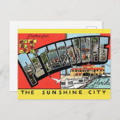 St. Petersburg Florida Postkarte (Vorne/Hinten)