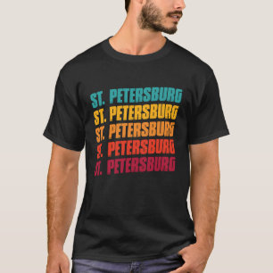 St Petersburg Florida Retro Vintage Sankt Petersbu T-Shirt