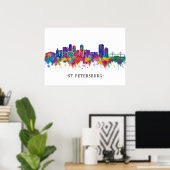 St. Petersburg Florida Skyline Poster (Heimbüro)