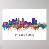 St. Petersburg Florida Skyline Poster (Vorne)