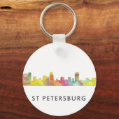 ST PETERSBURG FLORIDA SKYLINE WB1 - SCHLÜSSELANHÄNGER (Vorderseite)