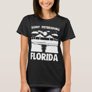 St Petersburg, Florida - Skyway Brücken-Entwurf T-Shirt