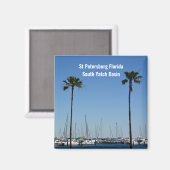 St. Petersburg Florida Süd-Yatch-Becken Magnet (Vorderseite/Rückseite)