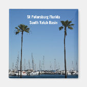 St. Petersburg Florida Süd-Yatch-Becken Magnet (Vorne)