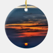 St. Petersburg Florida Sunset Keramik Ornament (Hinten)
