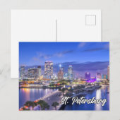 St. Petersburg, Florida, USA Postkarte (Vorne/Hinten)