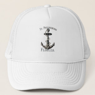 St. Petersburg Florida Vacation Nautical Anchor Sa Truckerkappe