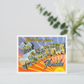 St. Petersburg, Florida Vintag Big Letters Postkarte (Stehend Vorderseite)