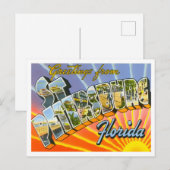 St. Petersburg, Florida Vintag Big Letters Postkarte (Vorne/Hinten)
