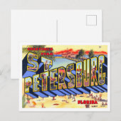St. Petersburg, Florida Vintag Big Letters Postkarte (Vorne/Hinten)