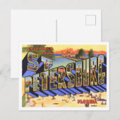 St. Petersburg, Florida Vintag Big Letters Postkarte (Vorne/Hinten)