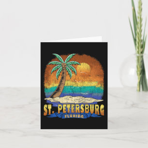 St. Petersburg Florida Vintag gebeugtes Souvenir Karte