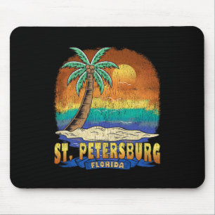 St. Petersburg Florida Vintag gebeugtes Souvenir Mousepad