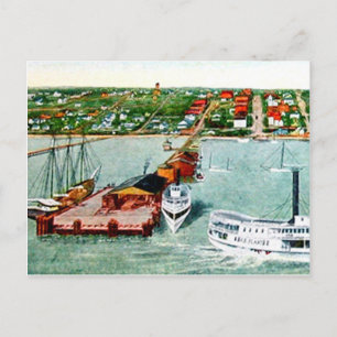 St. Petersburg Florida Vintage-Szene Postkarte