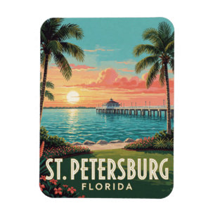 St. Petersburg Florida Waterfront Reise Magnet