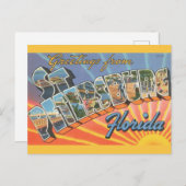 St. Petersburg Gruß Postkarte (Vorne/Hinten)
