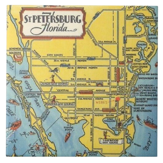 St. Petersburg Keramik Tile Fliese (Vorderseite)