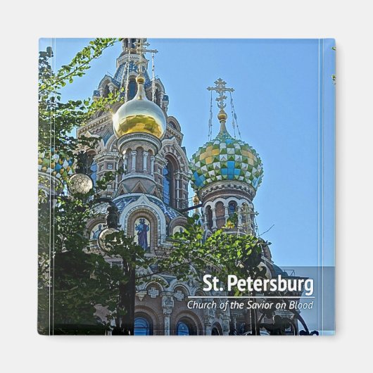 St. Petersburg, Kirche des Erretters am Blut Magnet (Vorne)