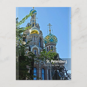 St. Petersburg, Kirche des Erretters am Blut Postkarte