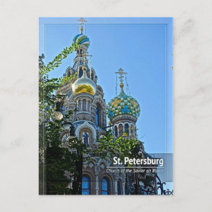 St. Petersburg, Kirche des Erretters über die Blut Postkarte