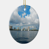 St. Petersburg-Pier und Skyline Keramikornament (Rechts)