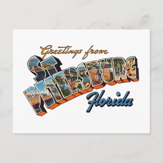 St. Petersburg Postkarte (Vorderseite)