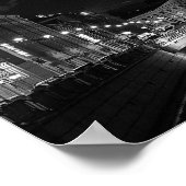 St. Petersburg Russland Schwarz-Weiß-Fotografie Poster (Ecke)