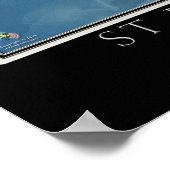 St. Petersburg - Satellitenkarte von Clearwater Fl Poster (Ecke)