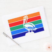 St. Petersburg - Stadt Florida Amerika Rechteckiger Aufkleber (Umschlag)