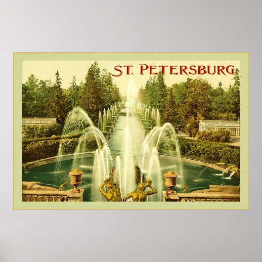 St. Petersburg ~ Vintage Travel Poster (Vorne)