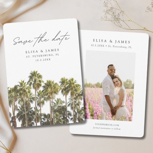 St. Petersburg Wedding Florida Save the Date Einladung