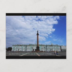 St. Petersburg, Winterpalast und Alexander-Säule Postkarte
