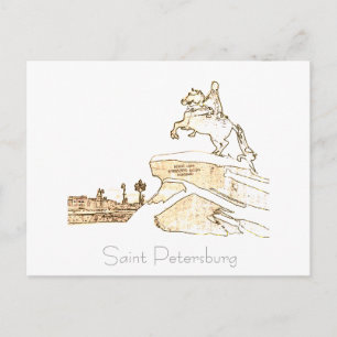 St. Petersburger Stadt Russland Architektur Postka Postkarte