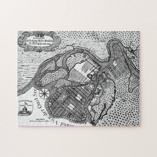 St- Petersburgplan Puzzle (Horizontal)