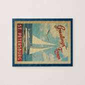 St- Petersburgsegelboot-Vintage Reise Florida Puzzle (Horizontal)