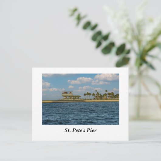 St. Pete's Pier Postkarte (Stehend Vorderseite)