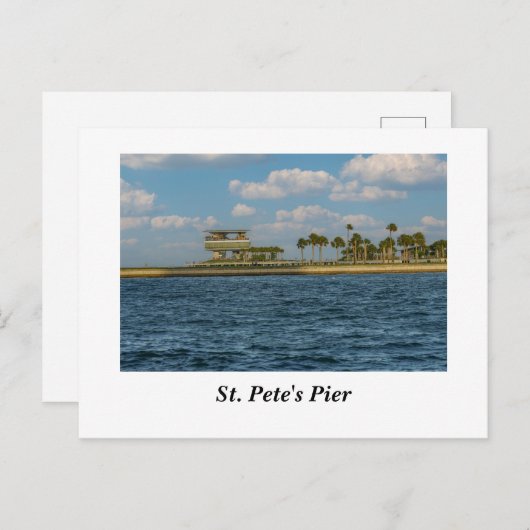 St. Pete's Pier Postkarte (Vorne/Hinten)