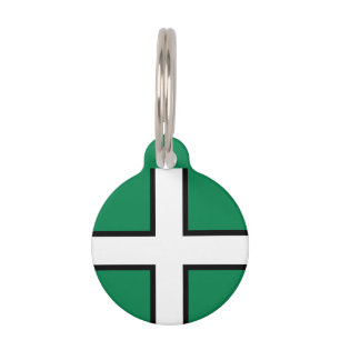St. Petroc-Flagge / Flagge von Devon Pet ID-Anhäng Haustiermarke
