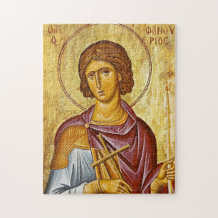 St. Phanourios die neu geoffenbarte orthodoxe Ikon Puzzle