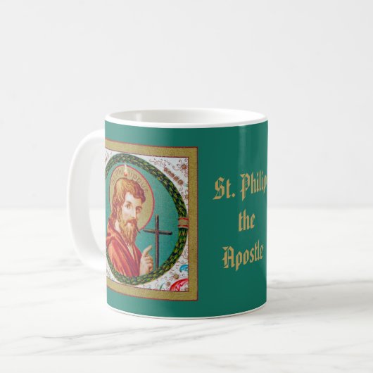 St. Philip der Apostel (JMAS 10) Kaffeetasse (Vorderseite Links)
