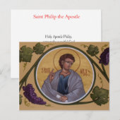 St. Philip, die Apostelgebet-Karte Postkarte (Vorne/Hinten)