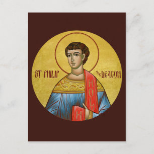 St. Philip die Deacon-Gebetskarte Postkarte