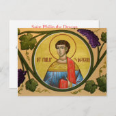 St. Philip die Deacon-Gebetskarte Postkarte (Vorne/Hinten)